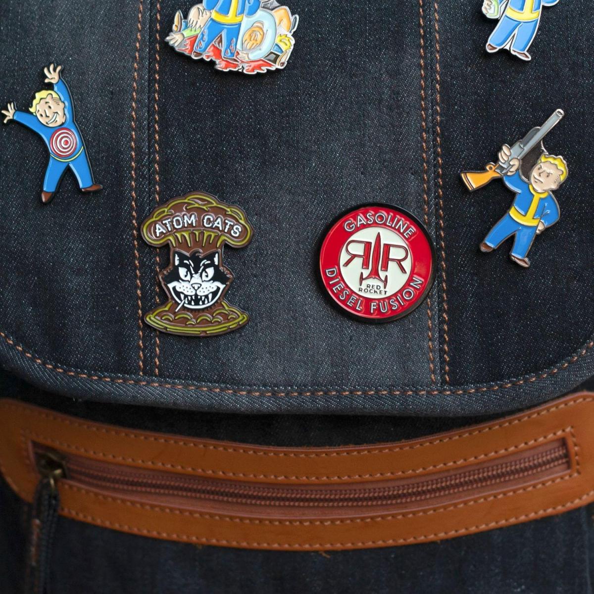 Fallout Atom Cats & Red Rocket Pin Set (SDCC'18 Exclusive) picture