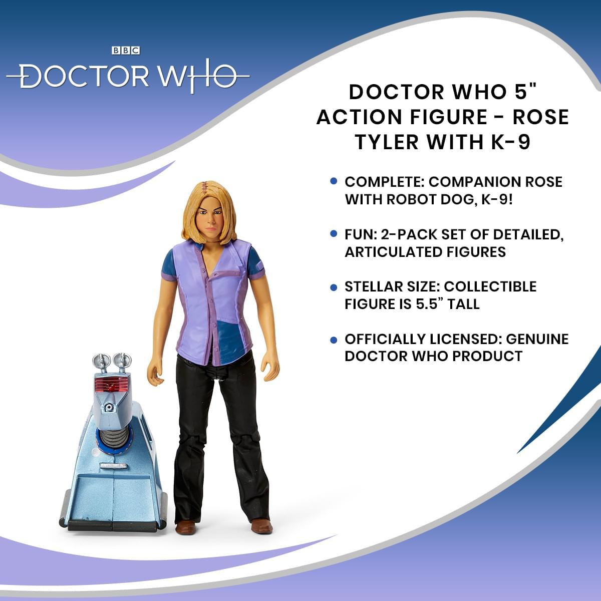 Doctor Who 5" Action Figure Rose Tyler with K-9 picture