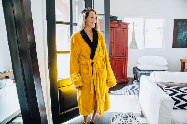 Star Trek Kirk Adult Fleece Bath Robe | One Size picture