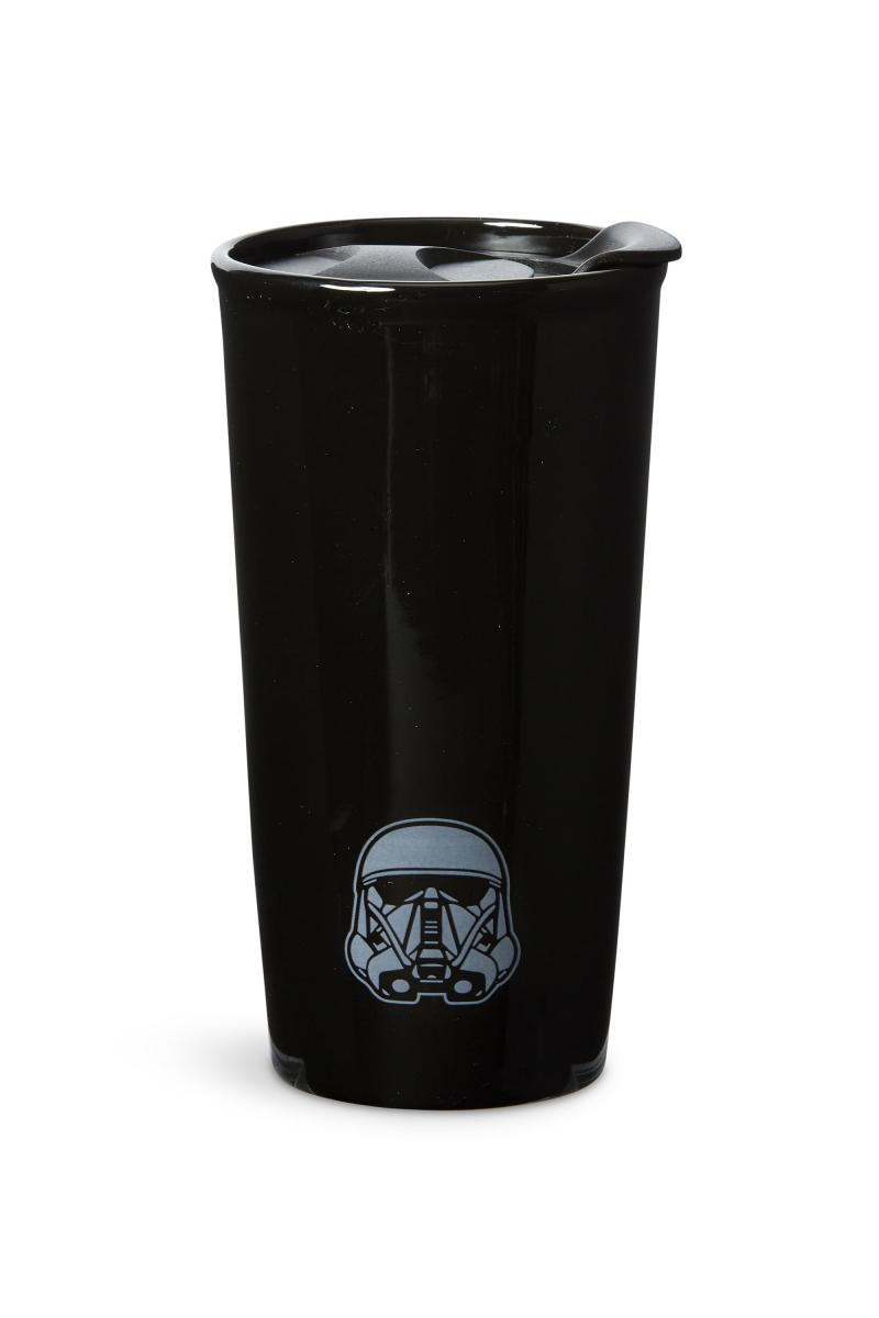 Star Wars Rogue One Death Trooper Ceramic Travel Mug w/ Lid picture