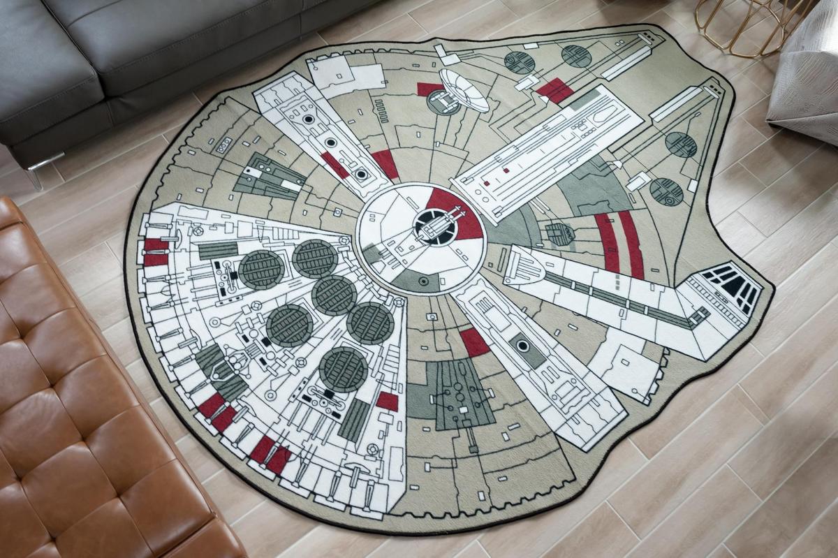 Star Wars Millennium Falcon 79 x 104 Inch Area Rug picture