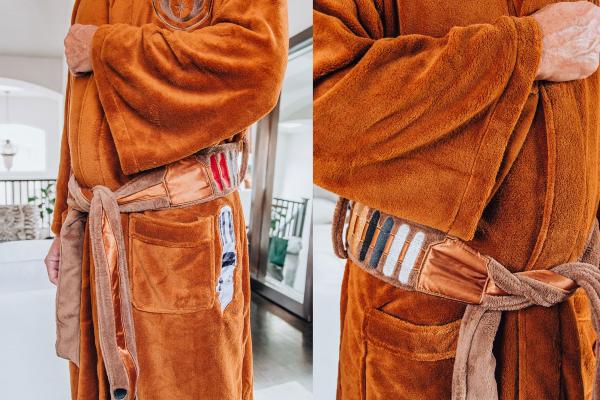 Star Wars Jedi Master Hooded Bathrobe for Men/Women | One Size Fits Most Adults picture