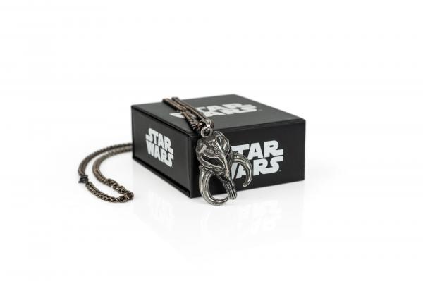 Star Wars Mandalorian Mythosaur Skull Pendant Necklace picture