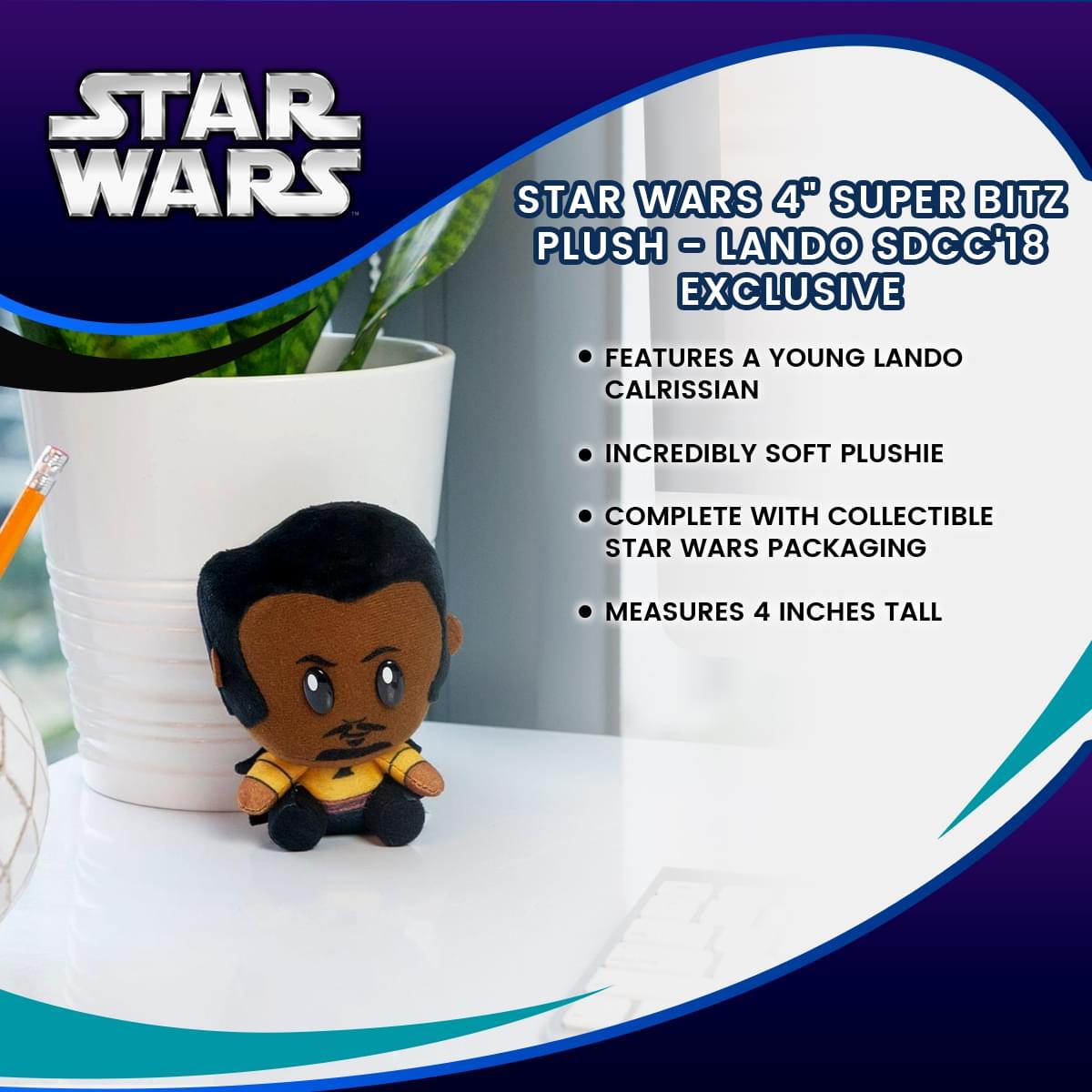 Star Wars 4" Super Bitz Plush - Lando Exclusive picture