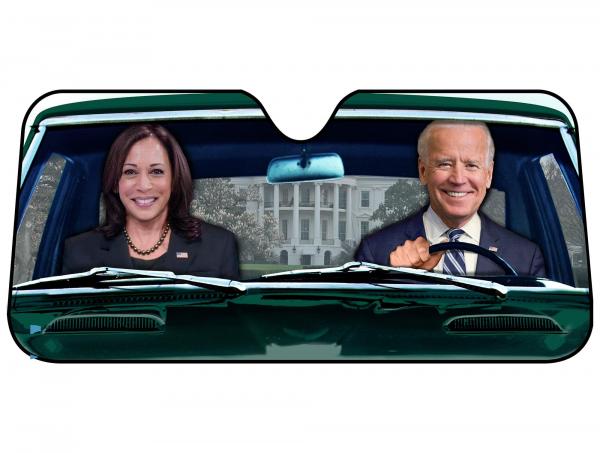 Biden and Harris 64 x 32 Inch Car Sunshade picture