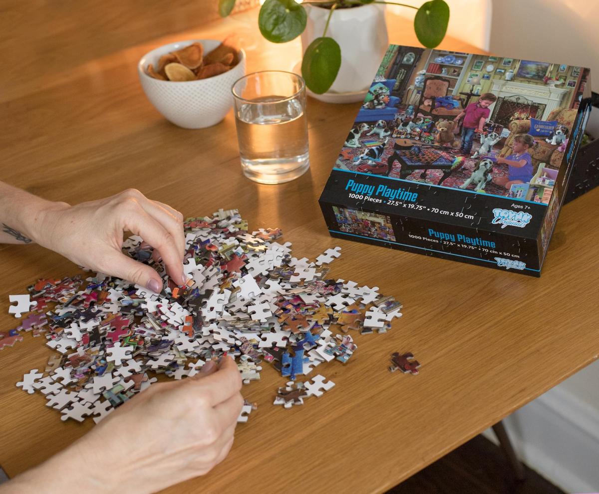 Puppy Playtime 1000 Piece Jigsaw Puzzle picture
