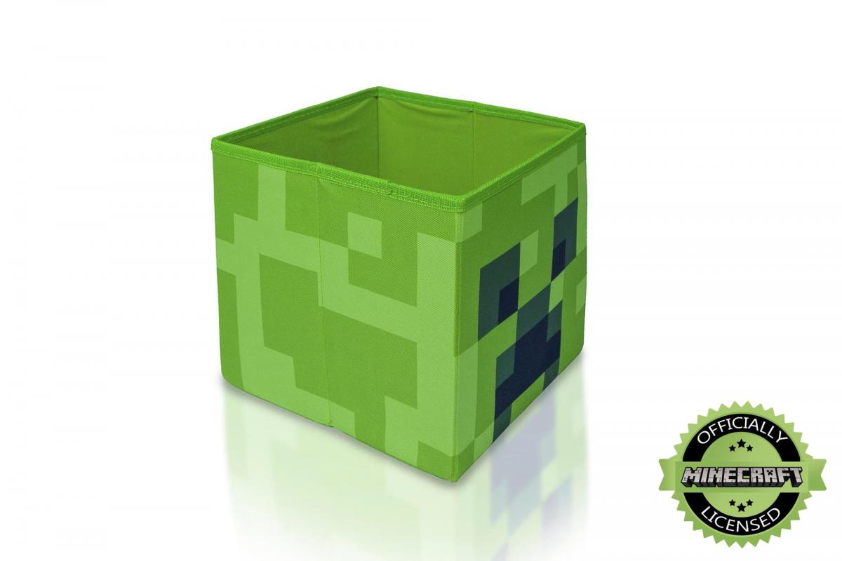 Minecraft Creeper Face 10 Inch Storage Cube with Lid picture