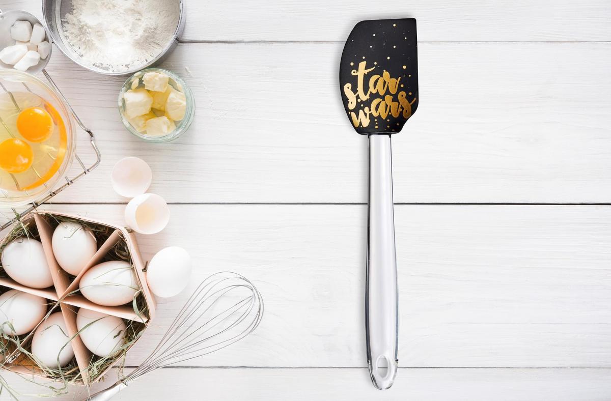 Star Wars Black/Gold Text 11 Inch Silicone Spatula picture