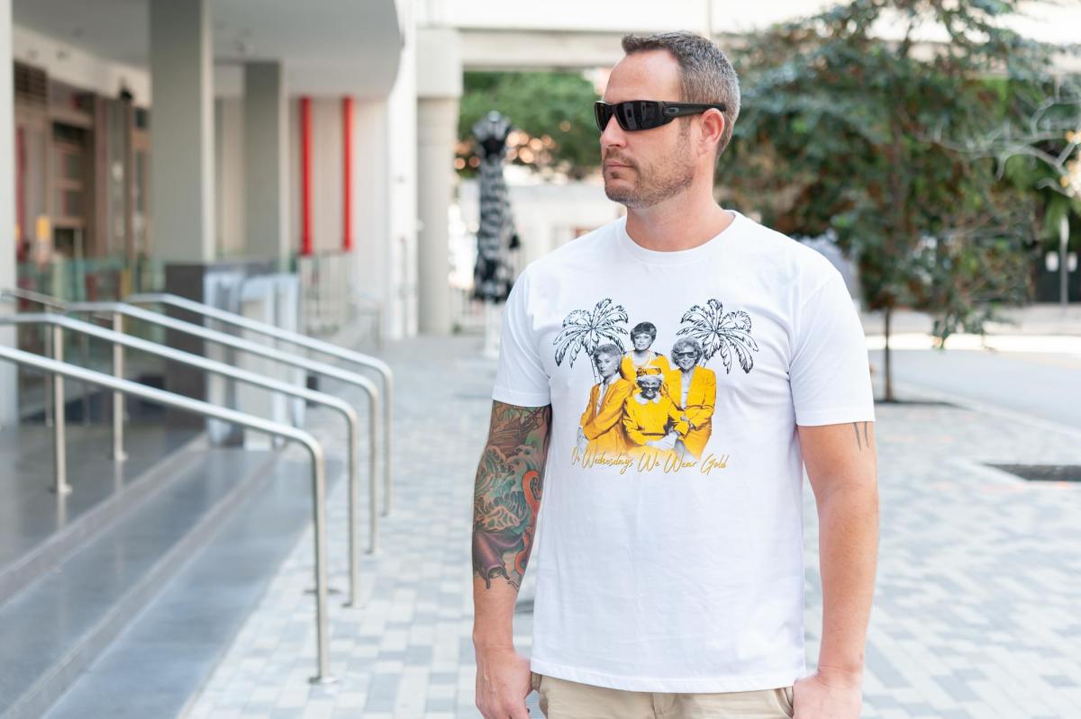 Golden Girls Gold Wednesday Mens White T-Shirt | LG picture