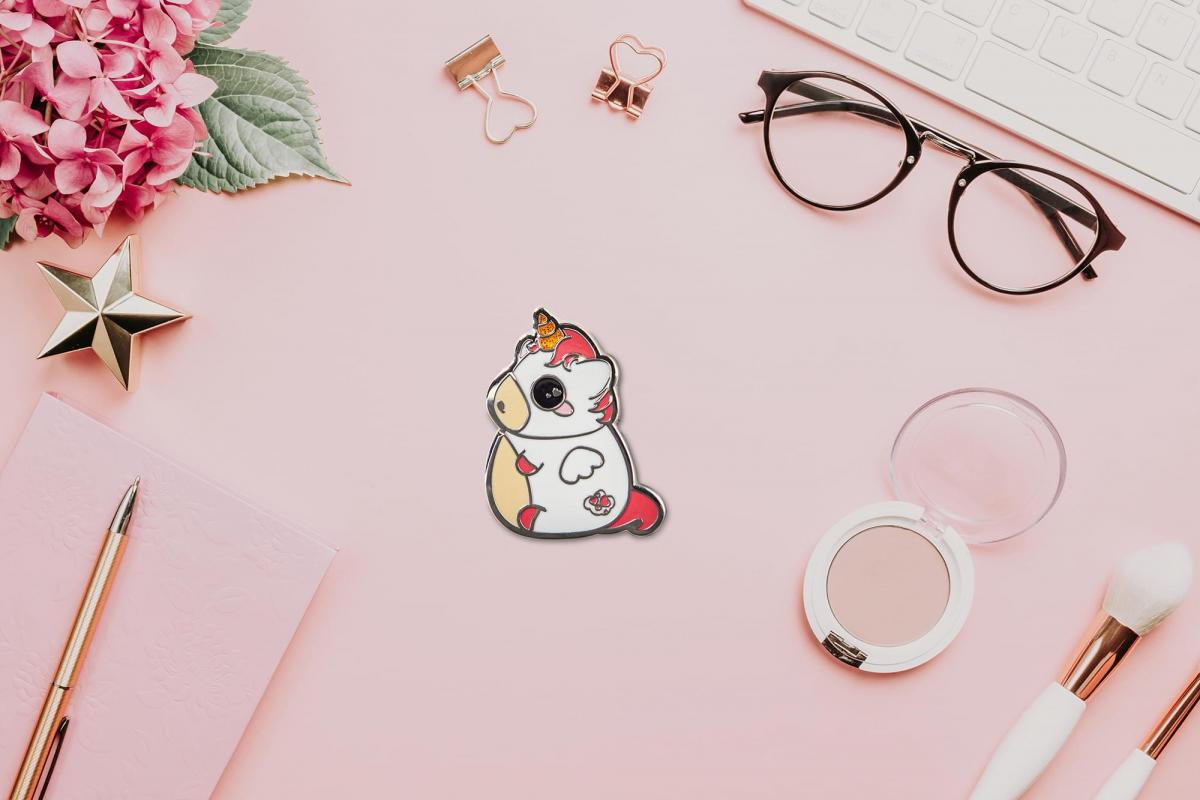 Glitter Galaxy Pink Unicorn Soft Enamel Collector's Pin picture