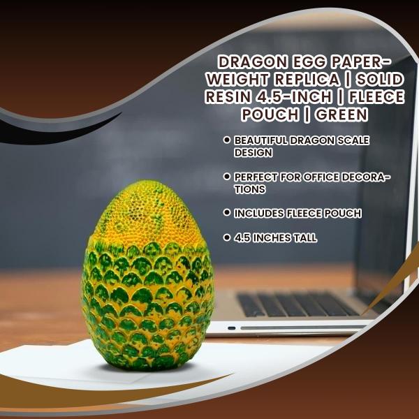 Dragon Egg 4.5-Inch Resin Paperweight Prop Replica - Green picture