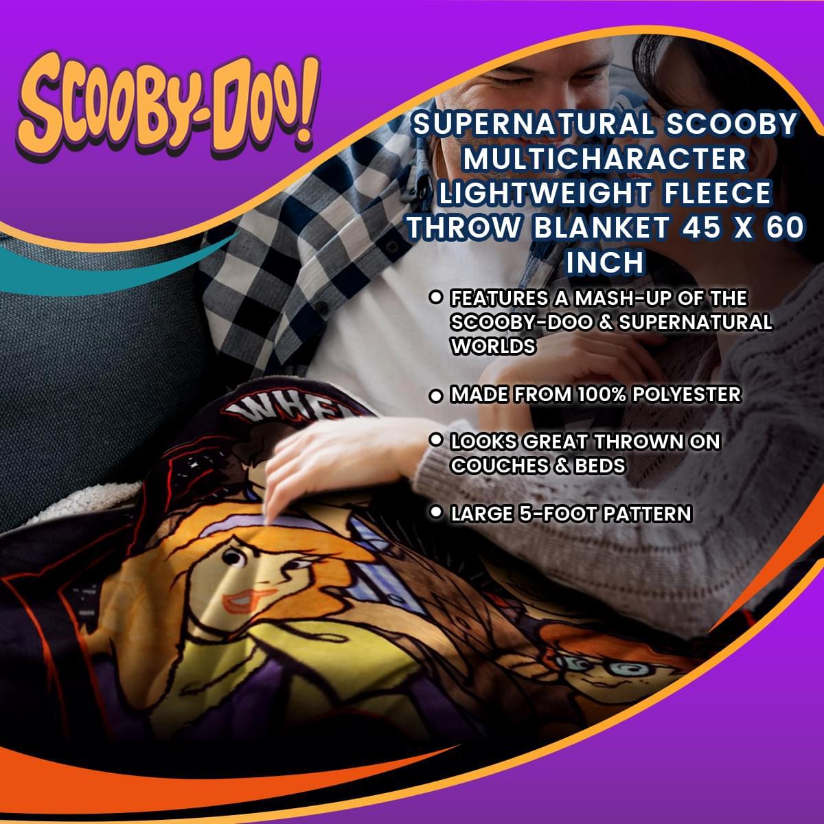 Supernatural Scoobynatural 45"x60" Fleece Throw Blanket picture