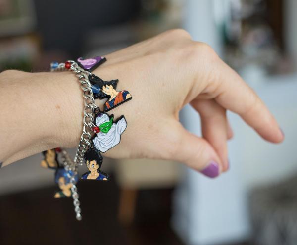 Dragon Ball Z Characters Enamel Charm Bracelet picture
