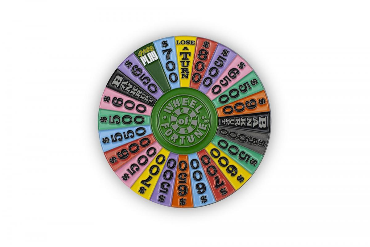 Wheel of Fortune Spin Wheel Enamel Collector Pin picture