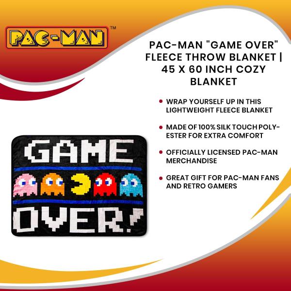 Pac-Man Game Over 45 x 60 Inch Fleece Throw Blanket picture