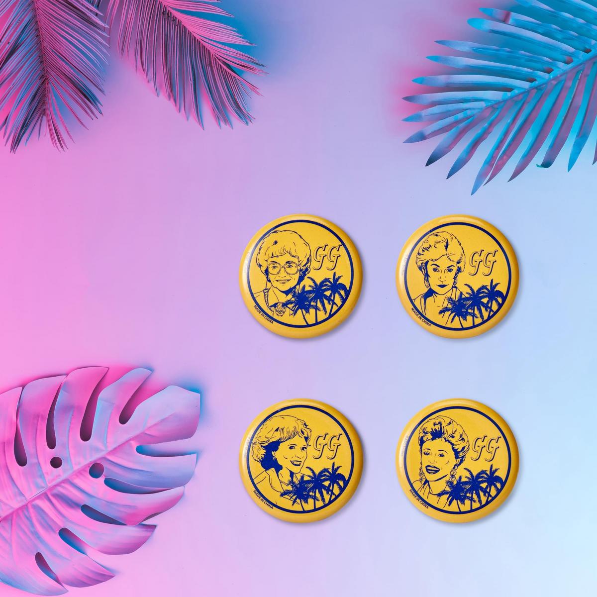 The Golden Girls SDCC 2019 Exclusive Button Pins | Set of 4 picture