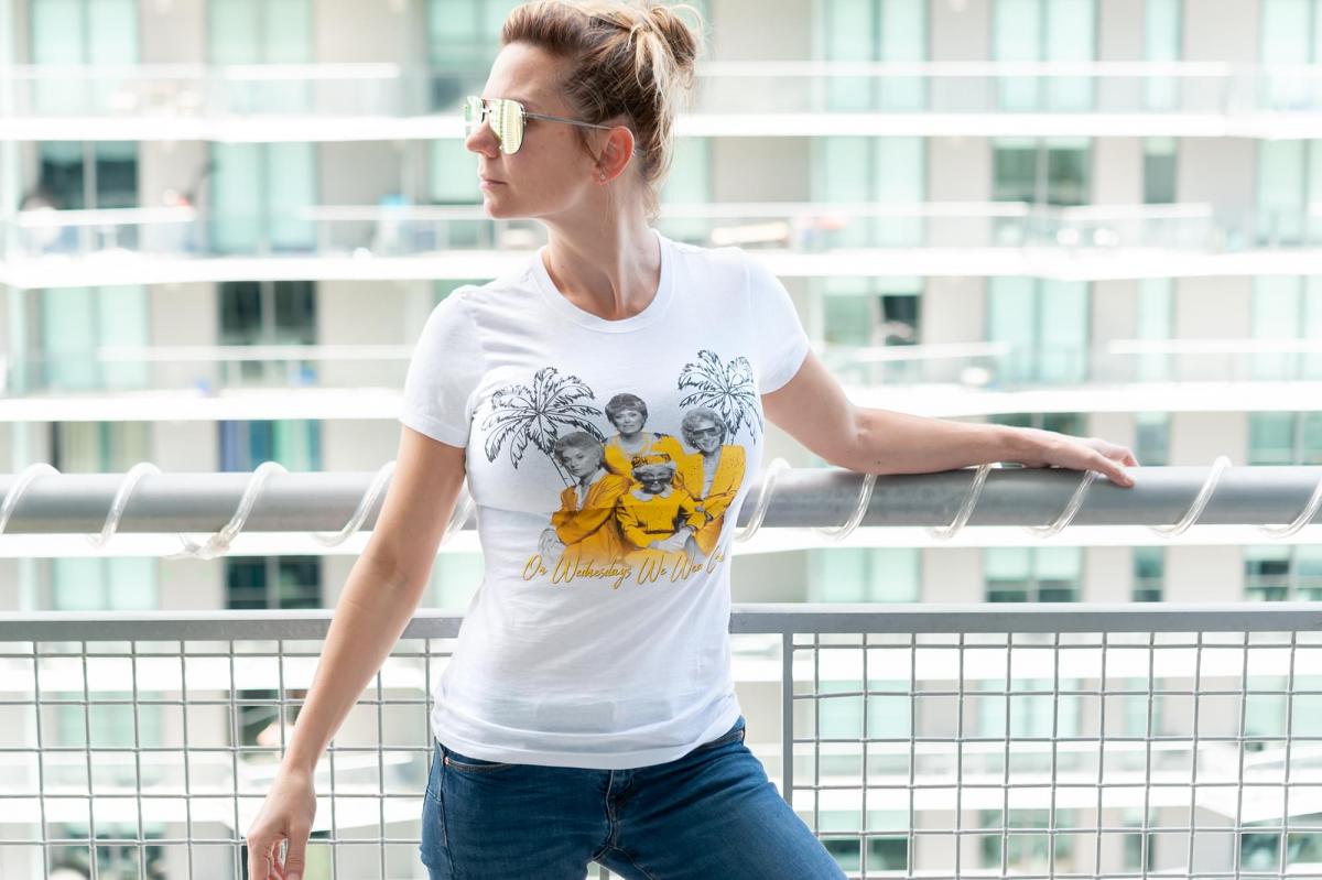 Golden Girls Gold Wednesday Womens White T-Shirt | SM picture