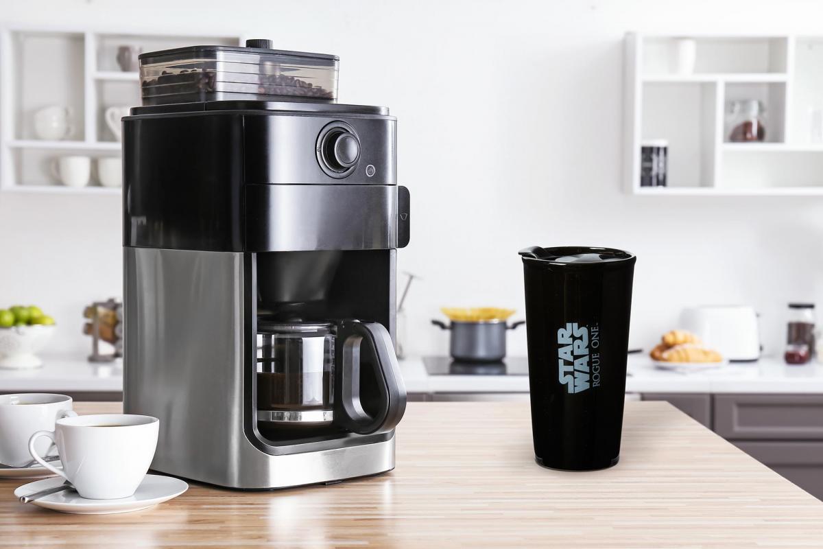 Star Wars Rogue One Death Trooper Ceramic Travel Mug w/ Lid picture