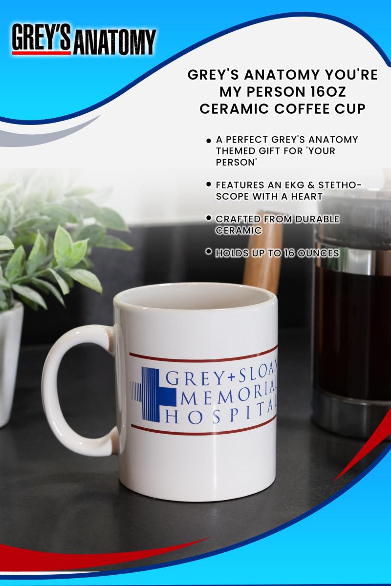 Grey's Anatomy You're My Person 16oz Ceramic Coffee Cup picture