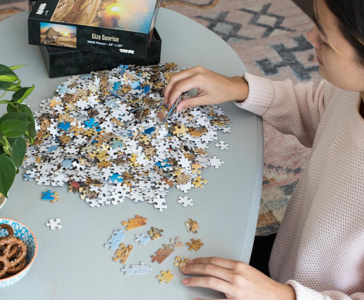 Giza Sunrise Ancient Egypt Pyramid Puzzle | 1000 Piece Jigsaw Puzzle picture