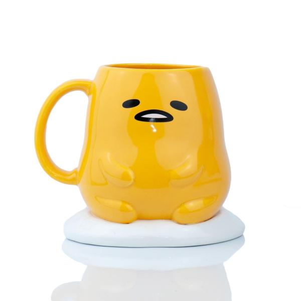 Gudetama the Lazy Egg Molded Ceramic Coffee Mug