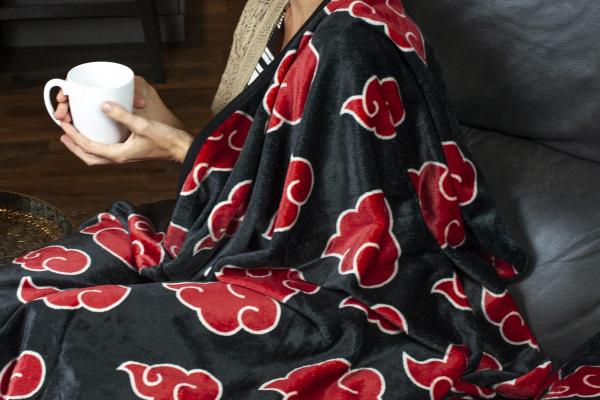 Naruto Akatsuki Red Cloud 45x60 Inch Fleece Throw Blanket picture