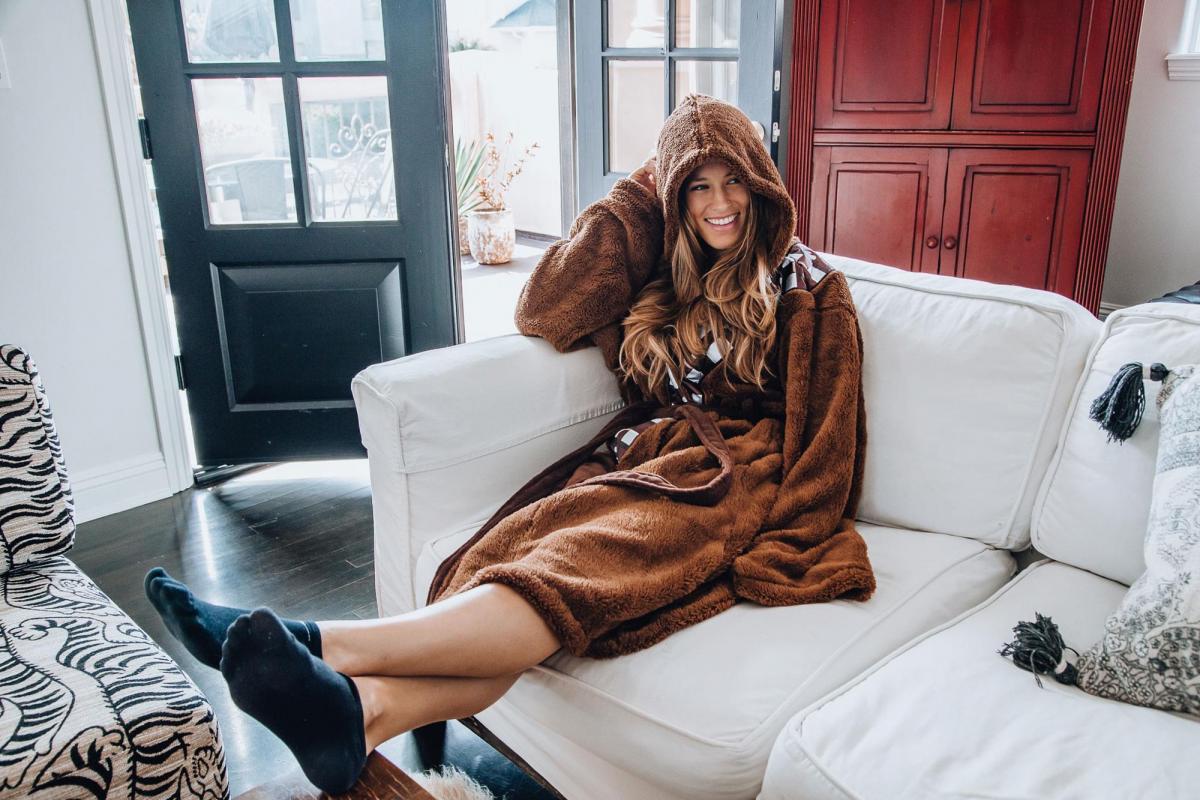Star Wars Chewbacca Adult Fleece Hooded Robe picture