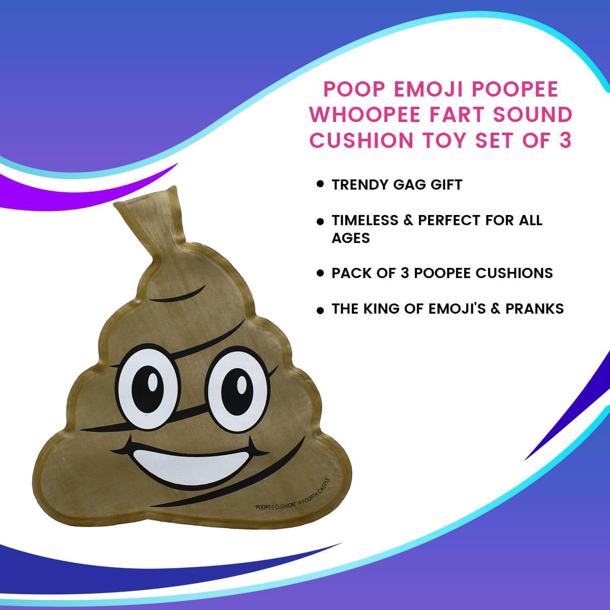 Poopee Cushion Poop Emoji Toy Set of 3 picture