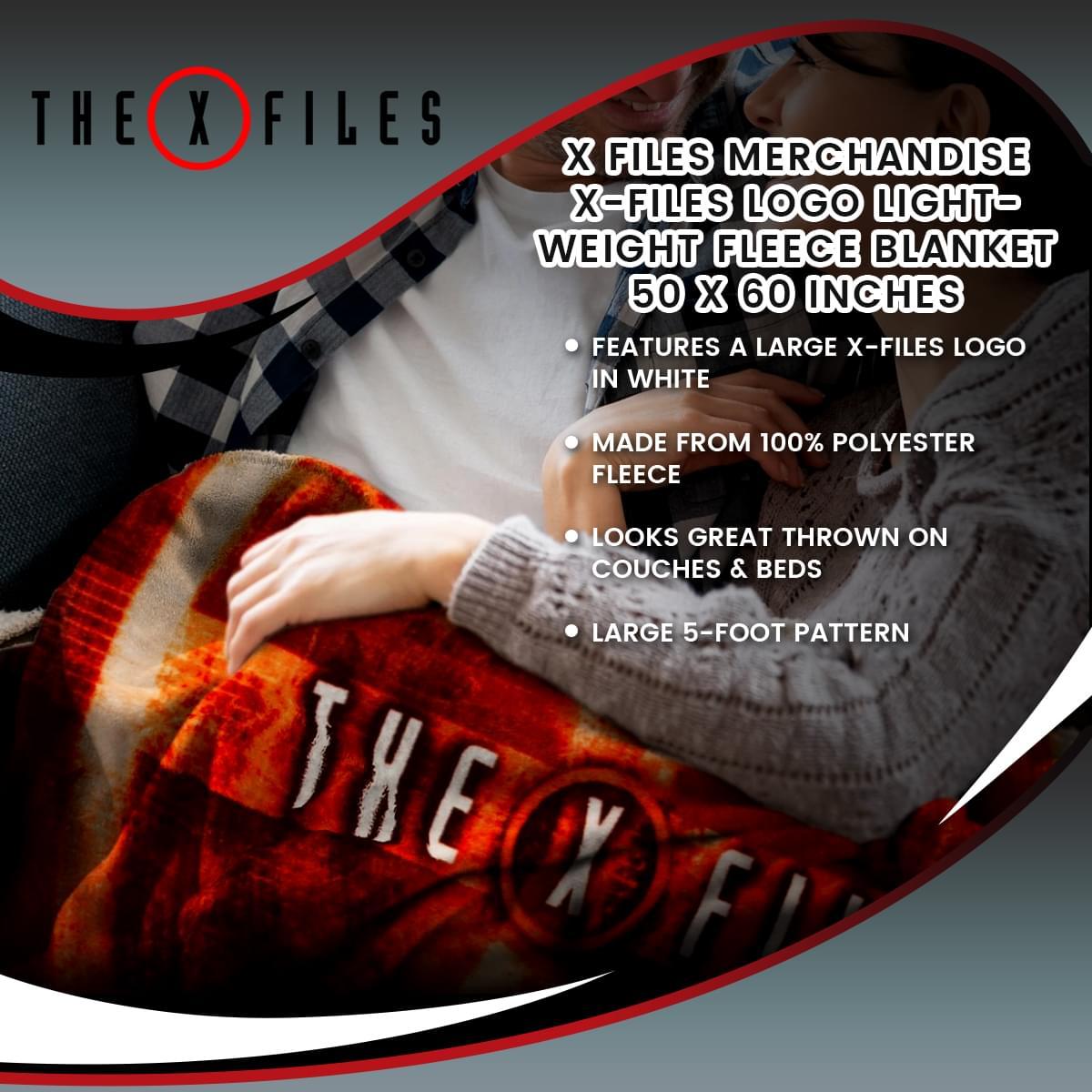 The X-Files Logo 50"x60" Fleece Throw Blanket picture