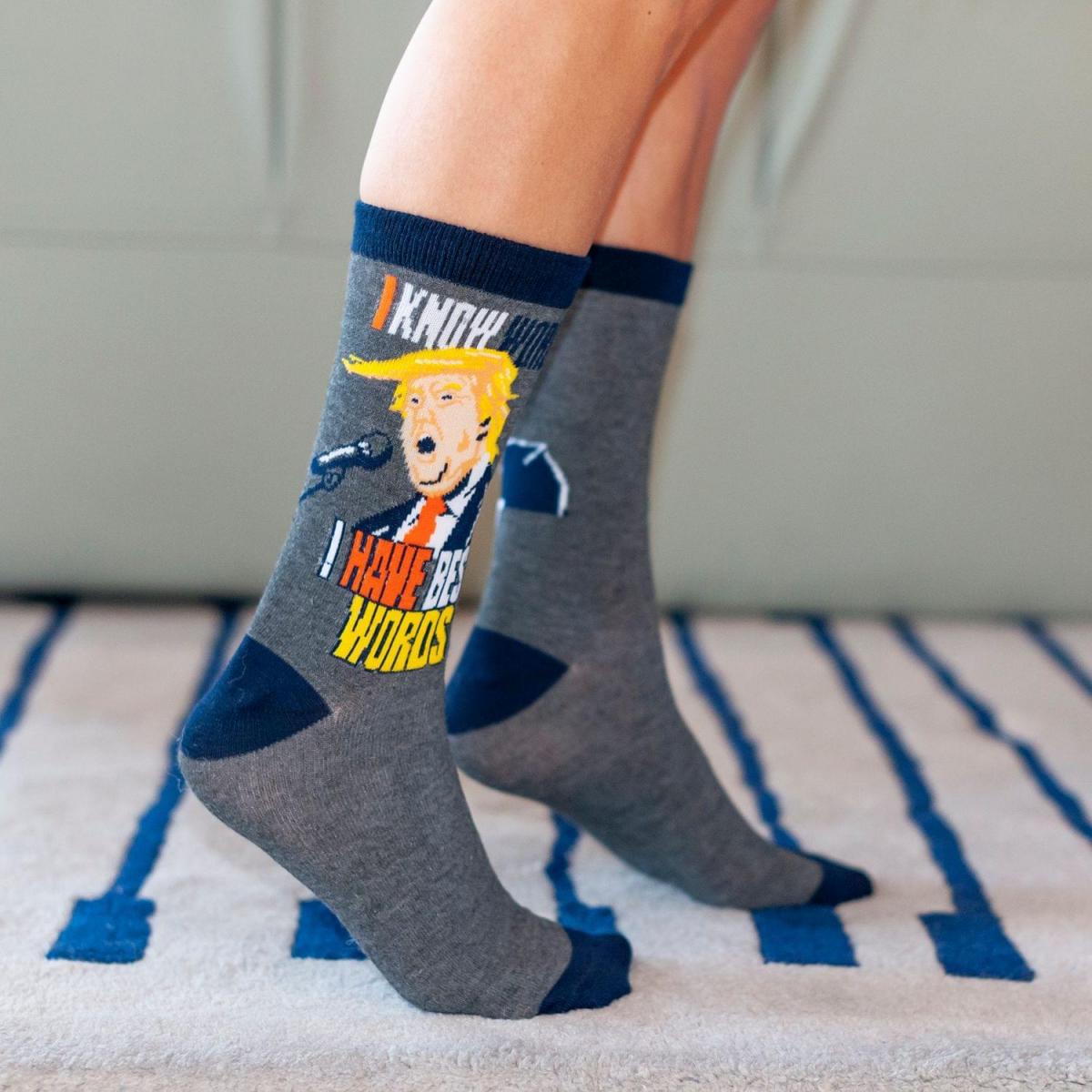 Trump Best Words Crew Sock Exclusive picture
