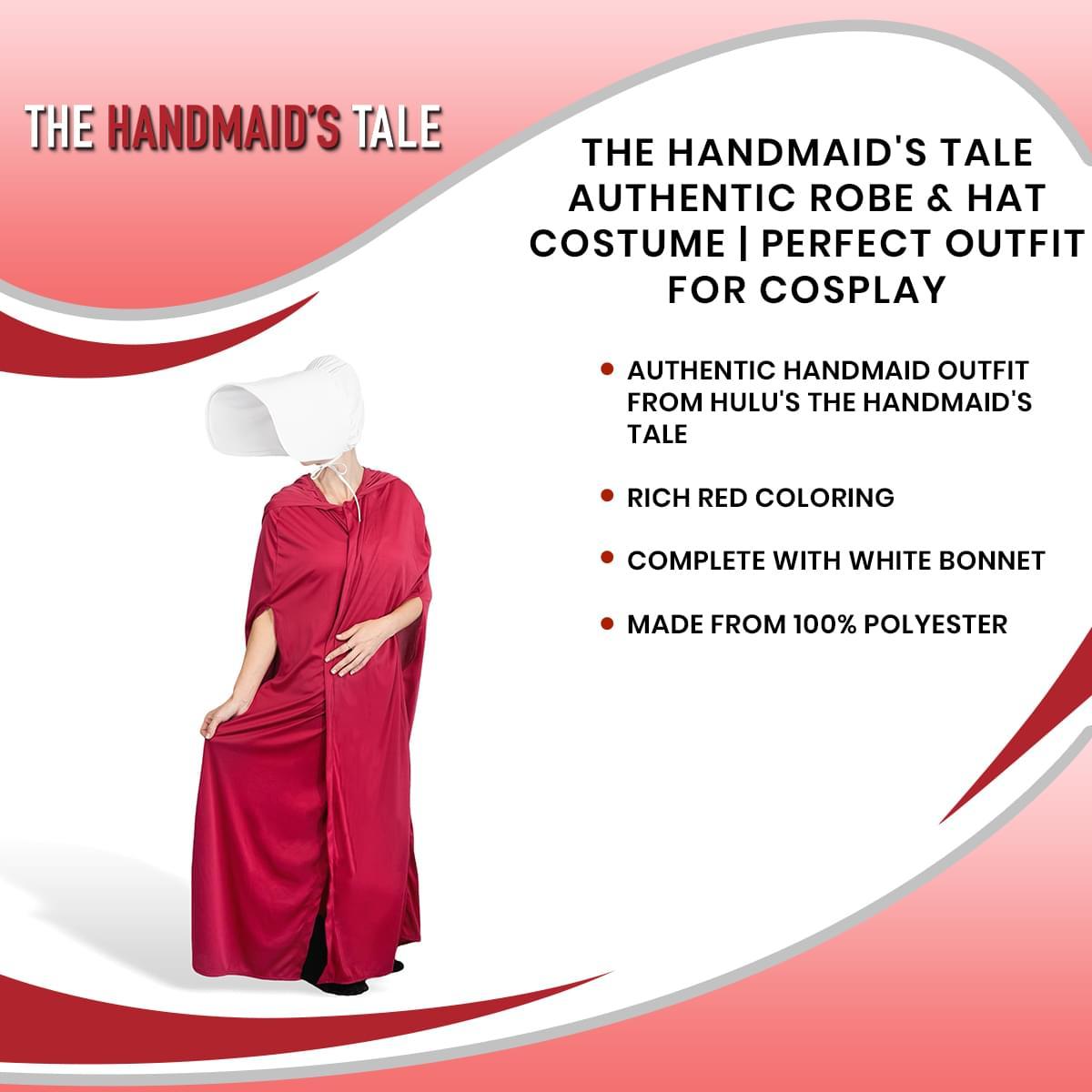Handmaid's Tale Adult Costume Robe and Hat picture