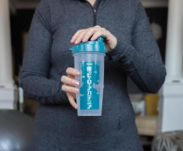 Shaker Bottle Just Funky My Hero Academia All Might Training Gym, Con Sfera Mixer, Ideale Per Proteine E Pre-Workout