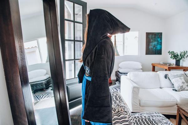 Harry Potter Ravenclaw Adult Hooded Fleece Robe picture