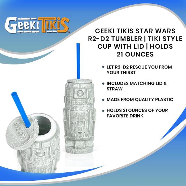 Geeki Tikis Star Wars R2-D2 Plastic Tumbler | Holds 21 Ounces picture