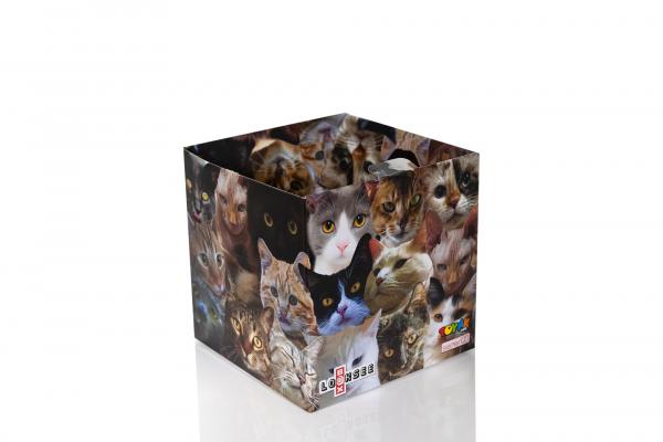 Cats 7.75 x 7.75 x 7.7 Inch Flat Empty Gift Box picture