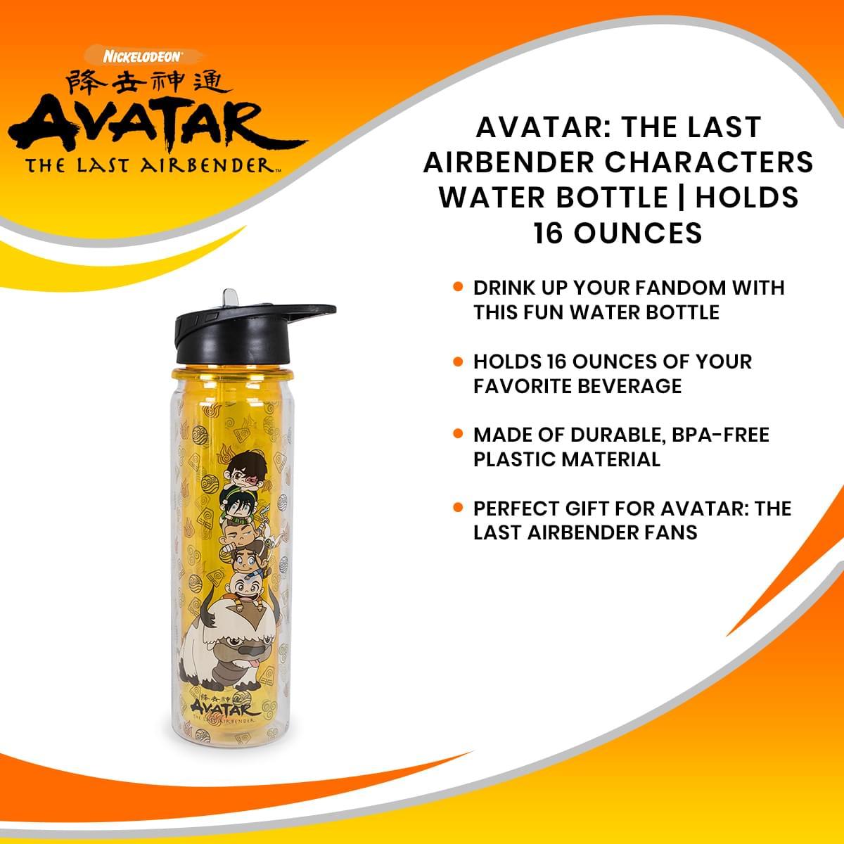Avatar Last Airbender Characters Water Bottle picture