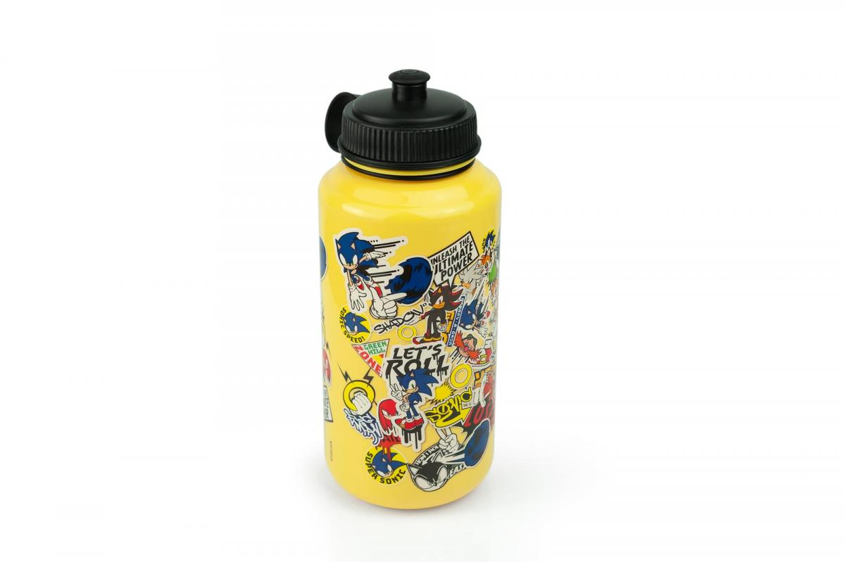 Sonic the Hedgehog Sticker Bomb 32oz Plastic Water Bottle picture