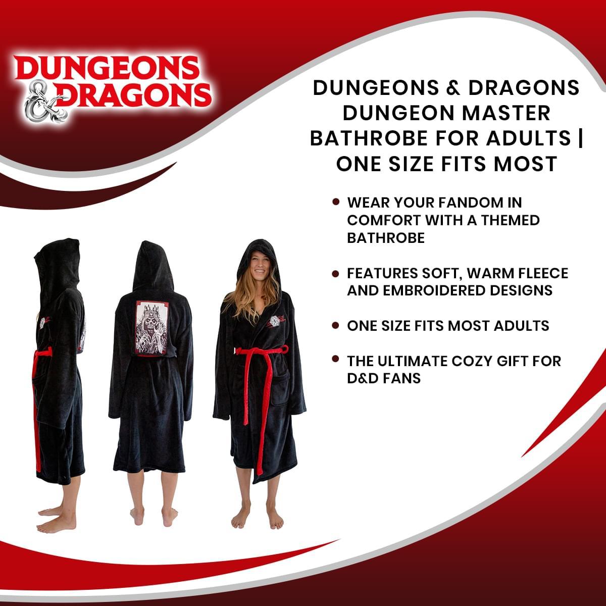 D&D Dungeon Master Adult Fleece Robe | One Size picture