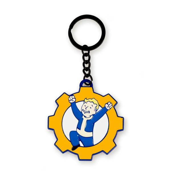 Fallout 76 Vault Boy Celebrate Reclamation Day Metal Keyring picture