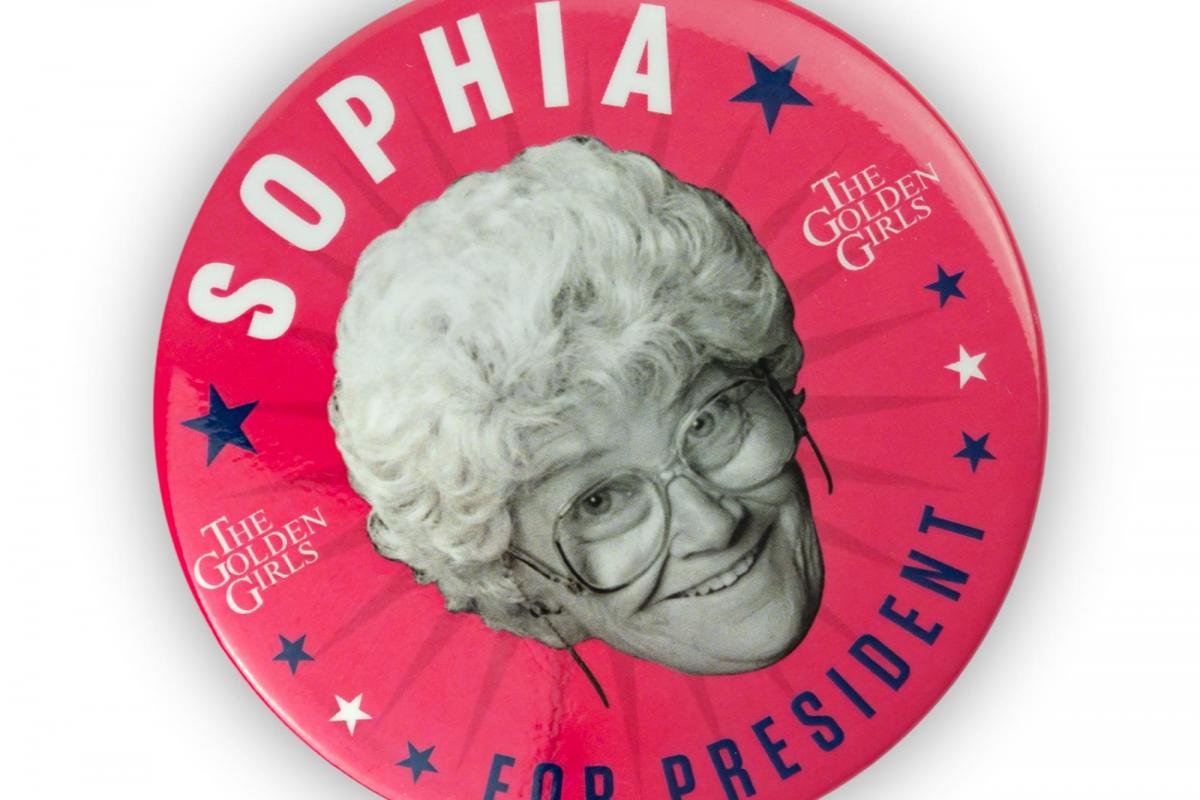 Golden Girls 2020 Sophia For President 3 Inch Button Pin picture