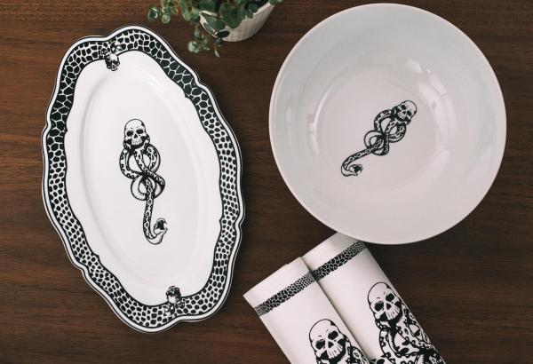 Harry Potter Death Eater 14 Inch Ceramic Serving Platter picture