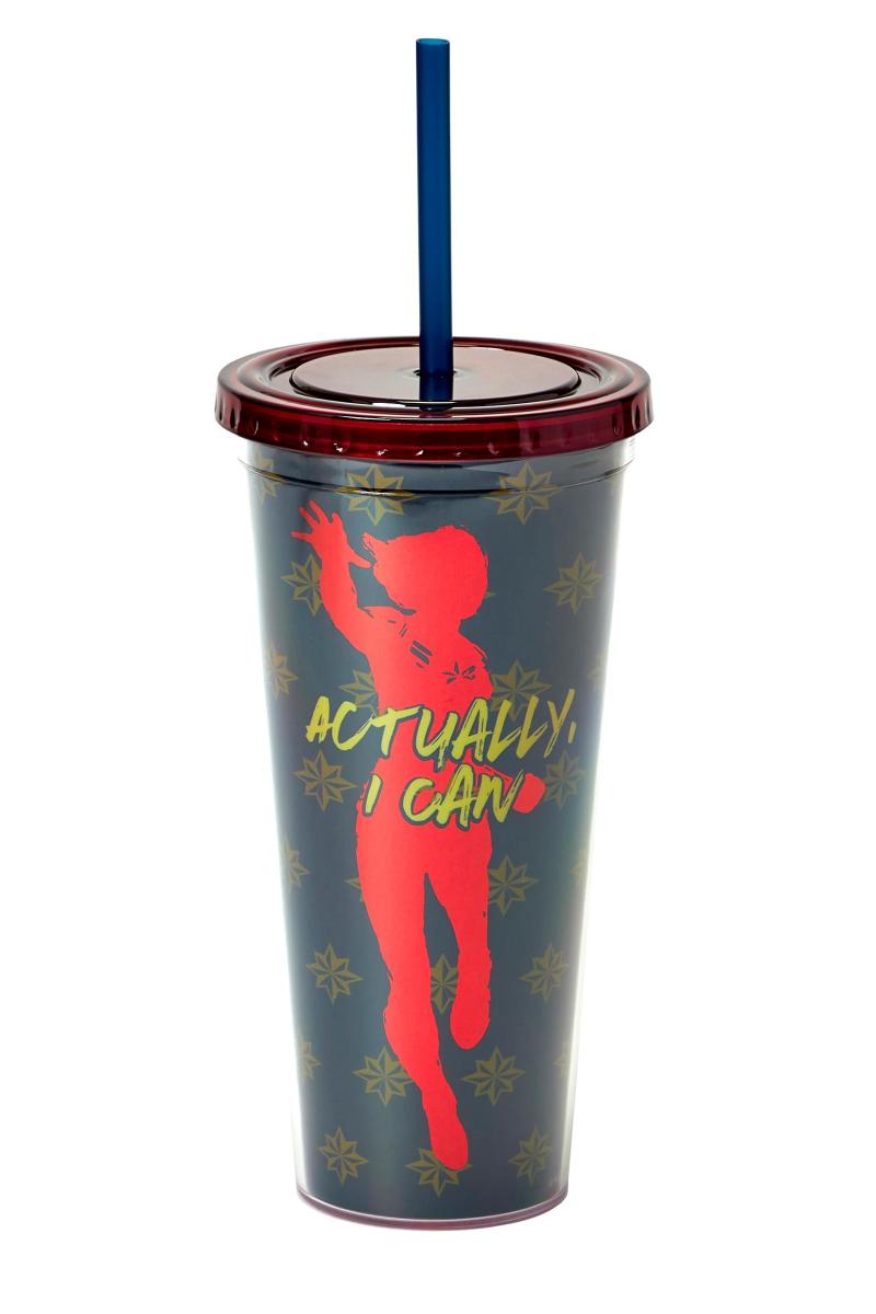 Marvel Captain Marvel Actually I Can 16oz PVC Tumbler picture