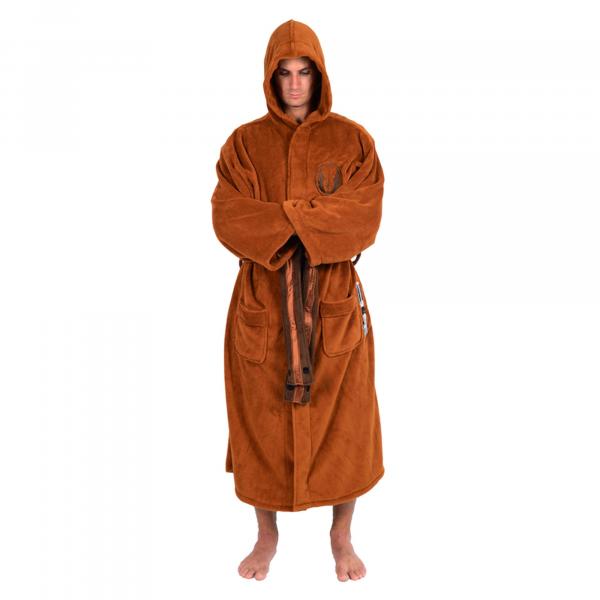 Star Wars Jedi Master Hooded Bathrobe for Men/Women | One Size Fits Most Adults picture