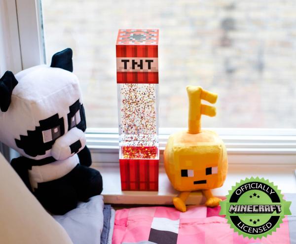 Minecraft TNT 12 Inch LED Glitter Motion Lamp picture