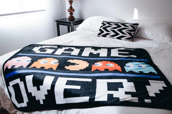 Pac-Man Game Over 45 x 60 Inch Fleece Throw Blanket picture