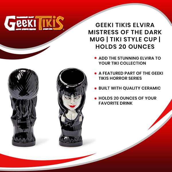 Elvira 20oz Geeki Tiki Ceramic Mug picture