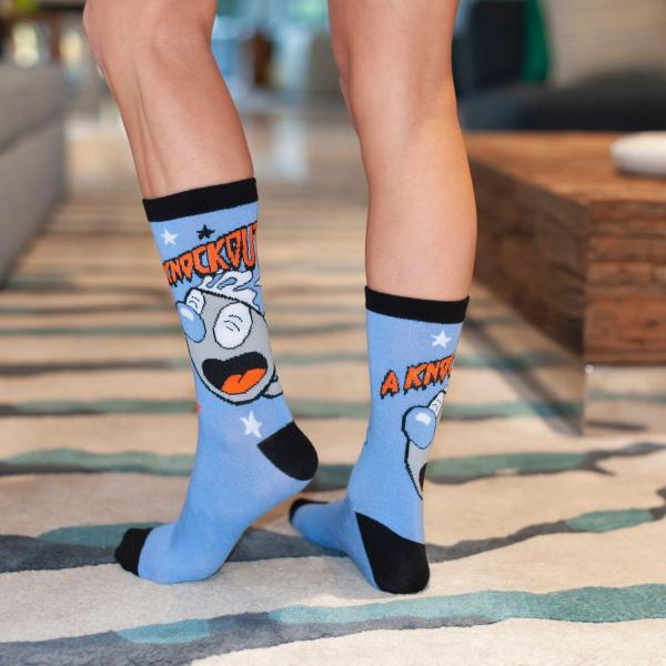 Cuphead Adult Crew Sock 2-Pack - Bravo/ Knockout picture