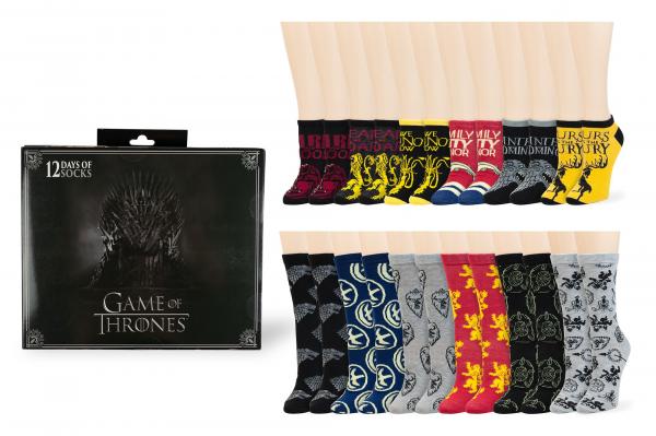 Game of Thrones Men's 12 Days of Socks Gift Set picture