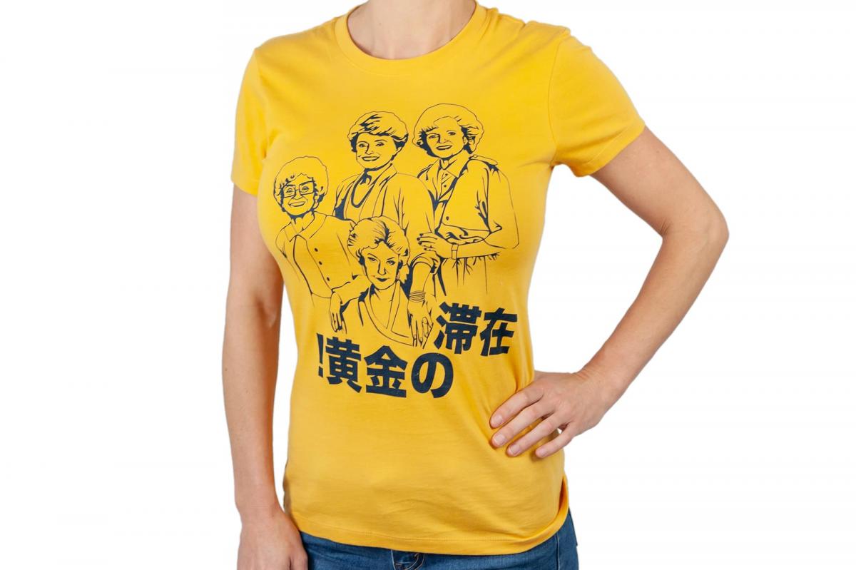 Golden Girls Stay Golden Japan Womens Mustard T-Shirt | SM picture