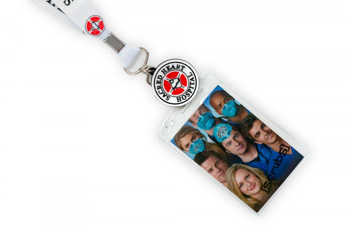 Scrubs Sacred Hearts Hospital Lanyard w/ Charm & ID Holder picture